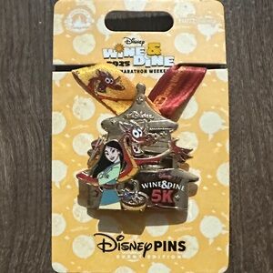 Authentic Disney 2025 Wine & Dine Half Marathon Medal Pin - 5K - Limited Edition